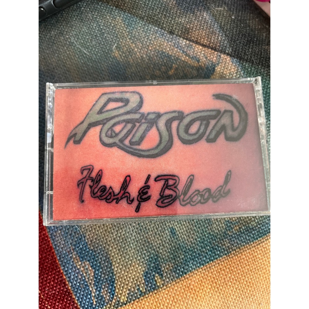 Poison Flesh & Blood Cassette Tape 1990 Enigma Capitol Records C4-91813 Rock